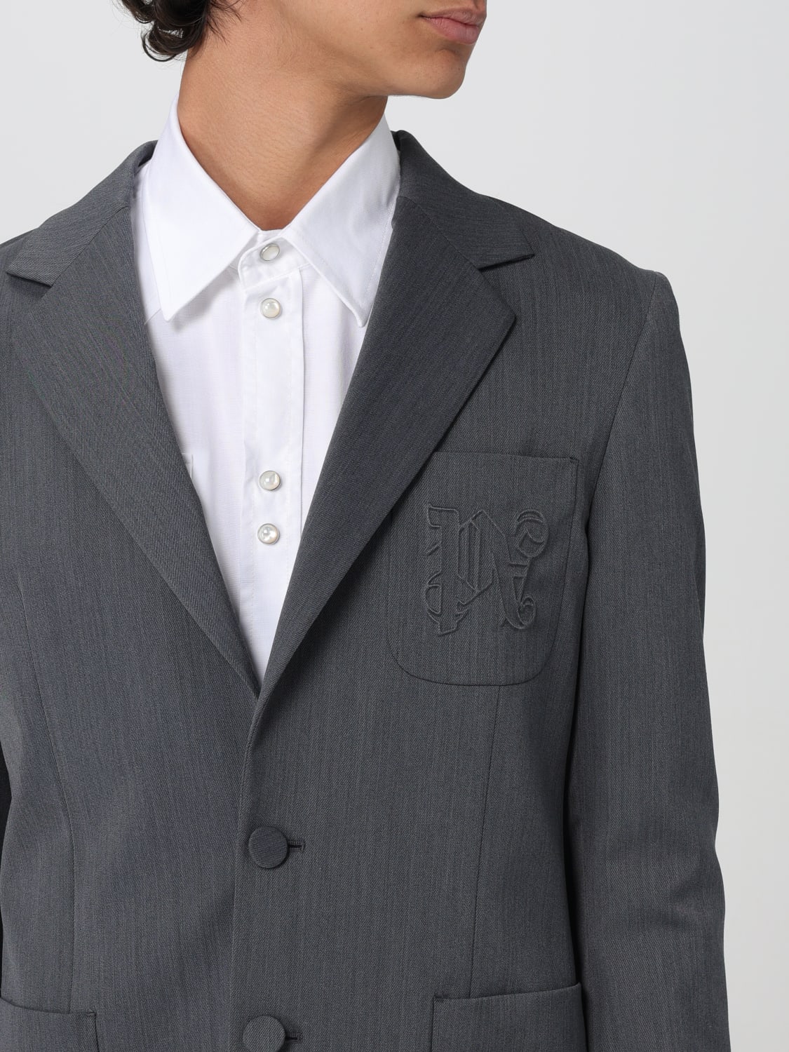 PALM ANGELS BLAZER: Blazer herren Palm Angels, Grau - Img 5