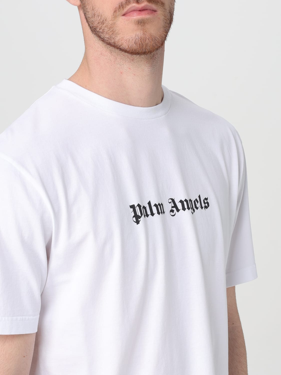 Palm Angels Outlet: T-shirt men - White | Palm Angels t-shirt ...