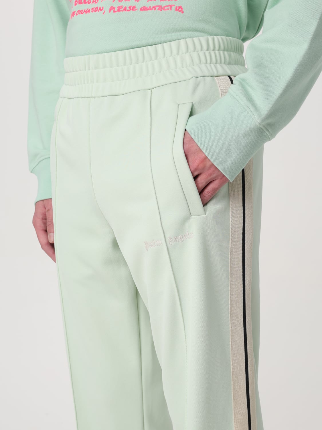 Palm Angels Outlet: Pants men - Mint | Palm Angels pants