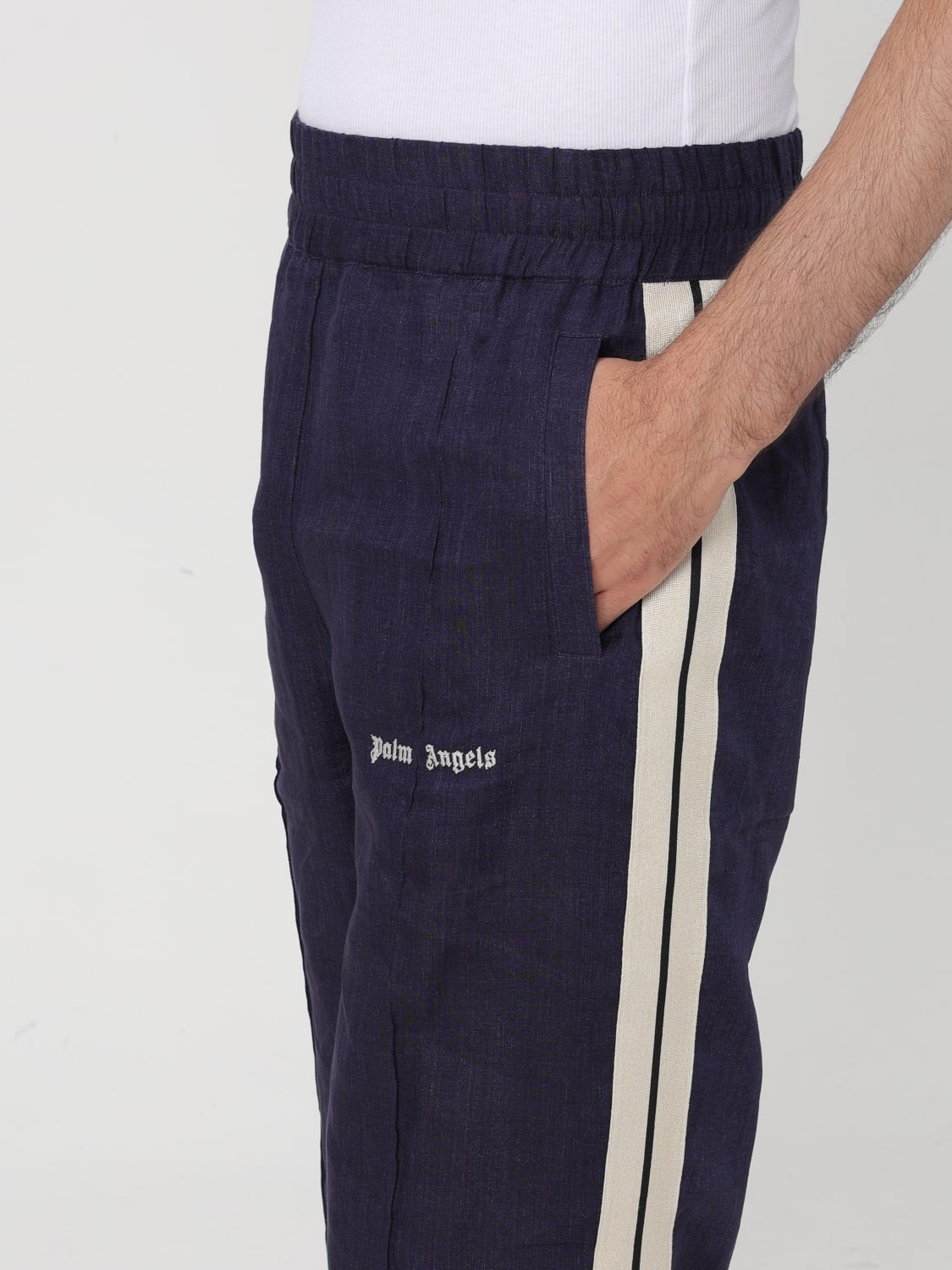 PALM ANGELS PANTALONE: Pantalone uomo Palm Angels, Blue Navy - Img 5