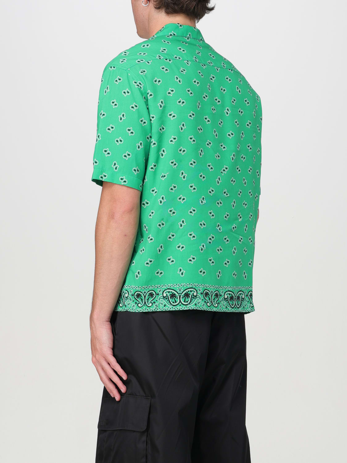 PALM ANGELS SHIRT: Shirt men Palm Angels, Green - Img 2