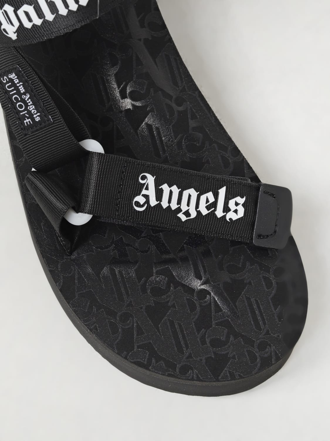 Palm Angels Outlet: Shoes woman - Black | Palm Angels flat sandals ...