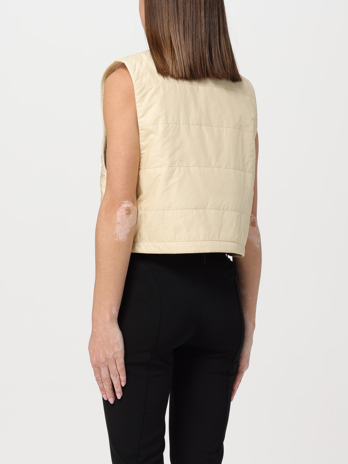 PALM ANGELS GILET: Giacca donna Palm Angels, Bianco - Img 2