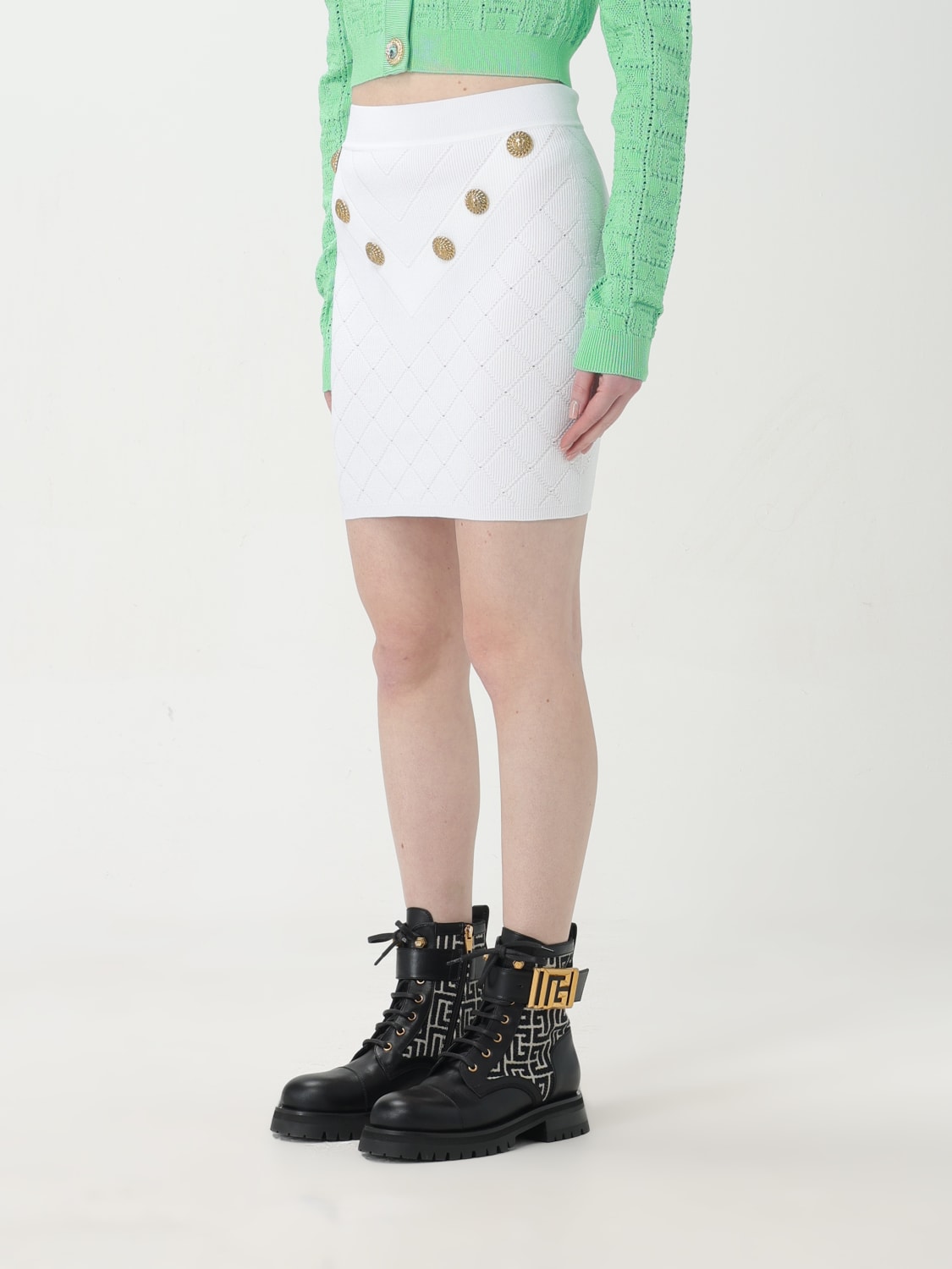 BALMAIN SKIRT: Skirt woman Balmain, White - Img 4