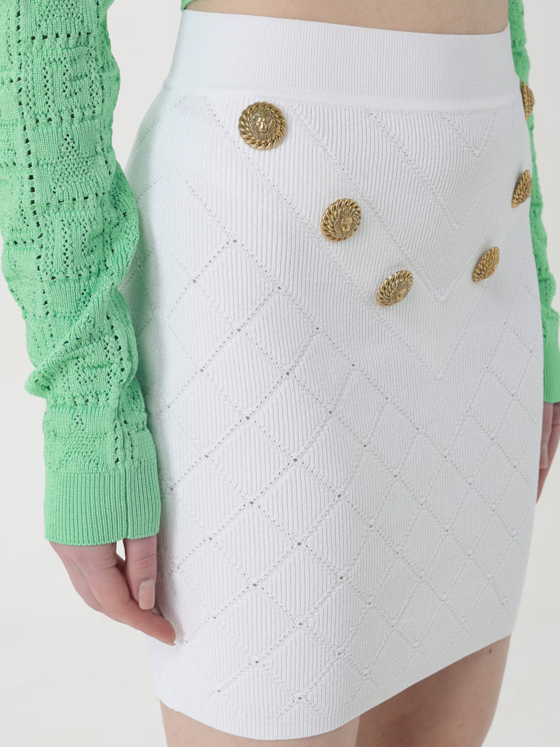 BALMAIN SKIRT: Skirt woman Balmain, White - Img 5