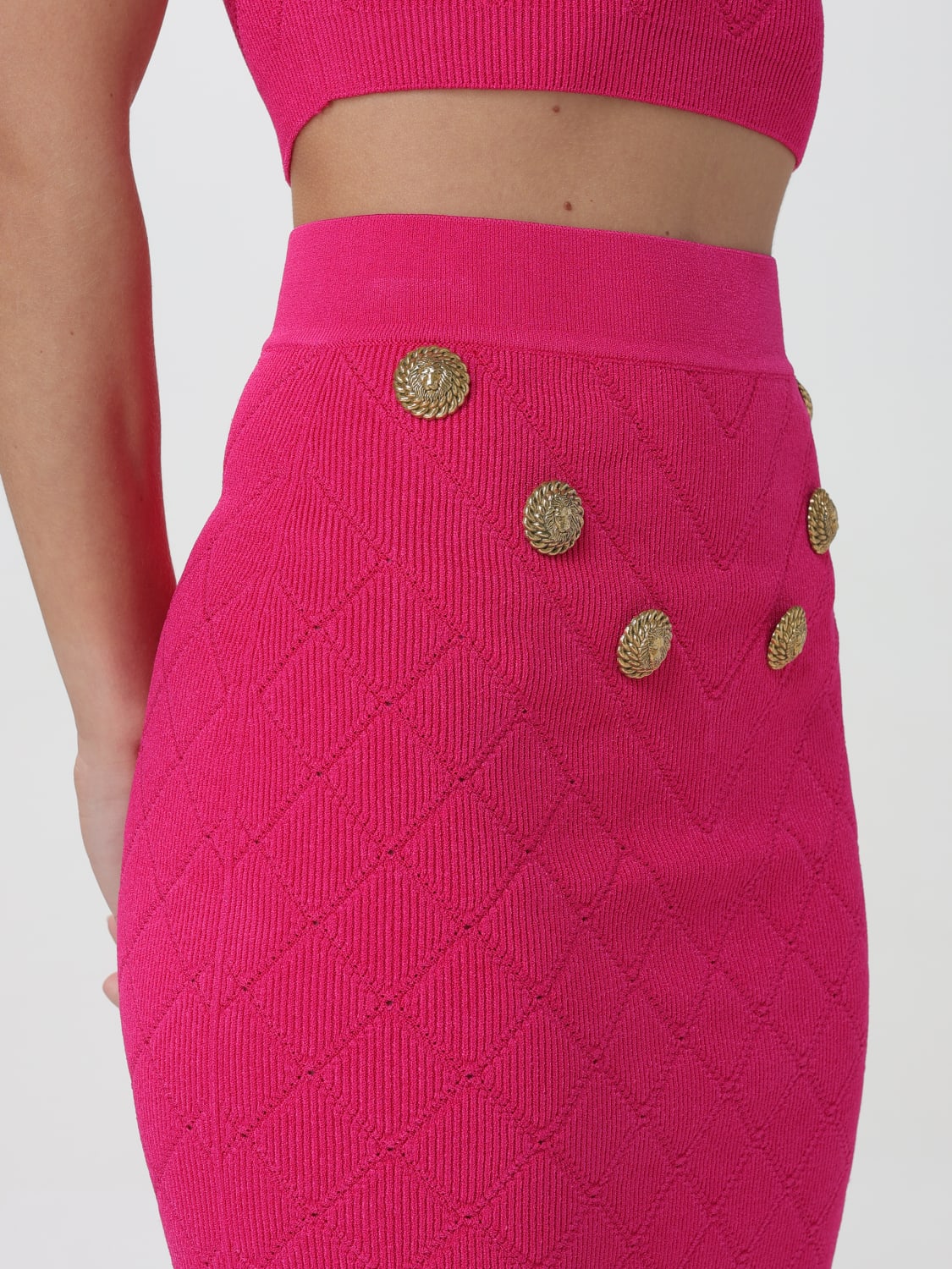BALMAIN FALDA: Falda mujer Balmain, Fucsia - Img 5