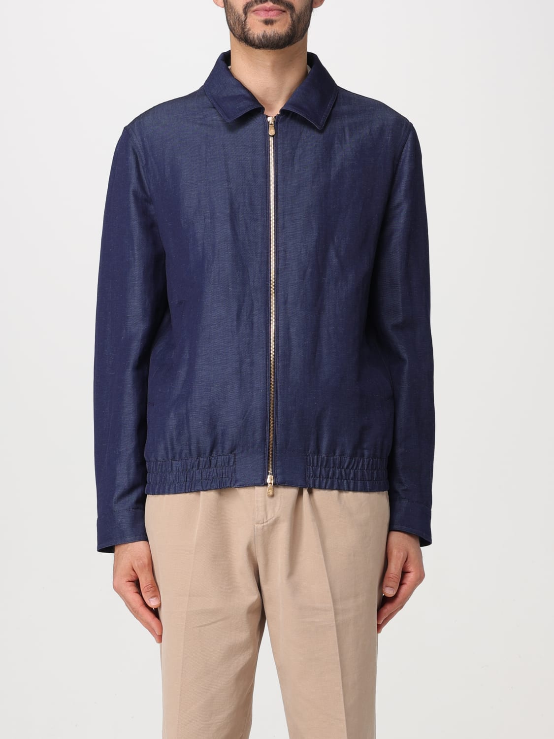 BRUNELLO CUCINELLI JACKE: Jacke herren Brunello Cucinelli, Blau - Img 1