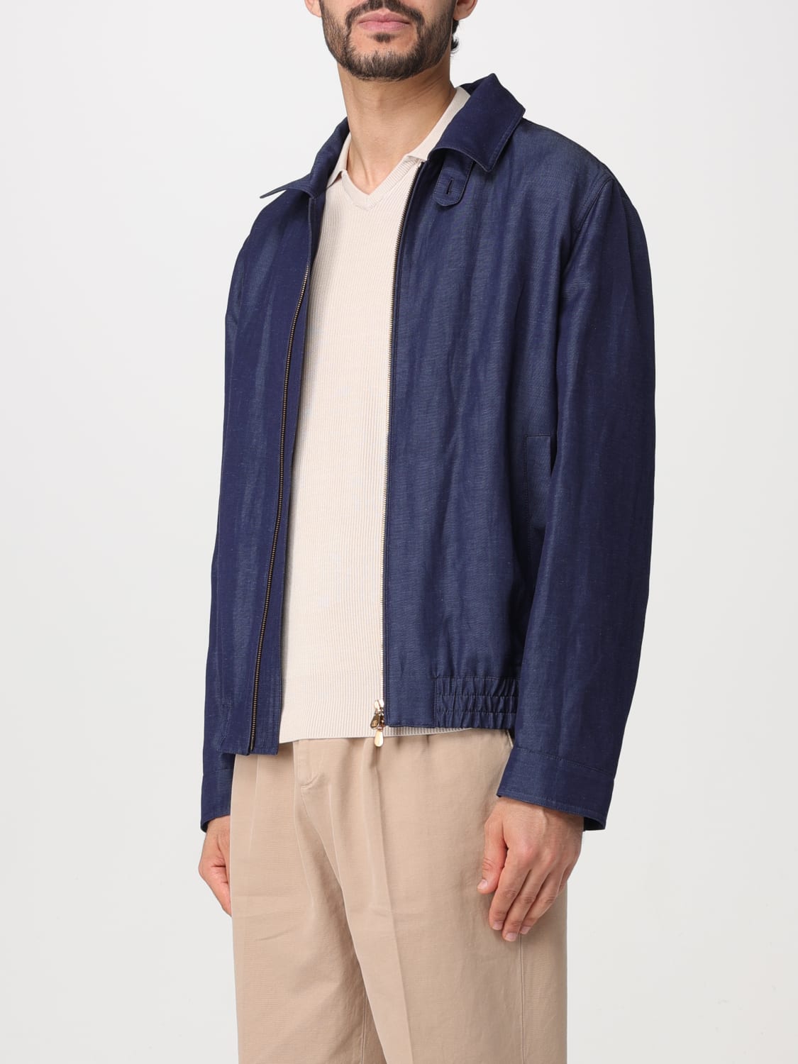 BRUNELLO CUCINELLI JACKE: Jacke herren Brunello Cucinelli, Blau - Img 4