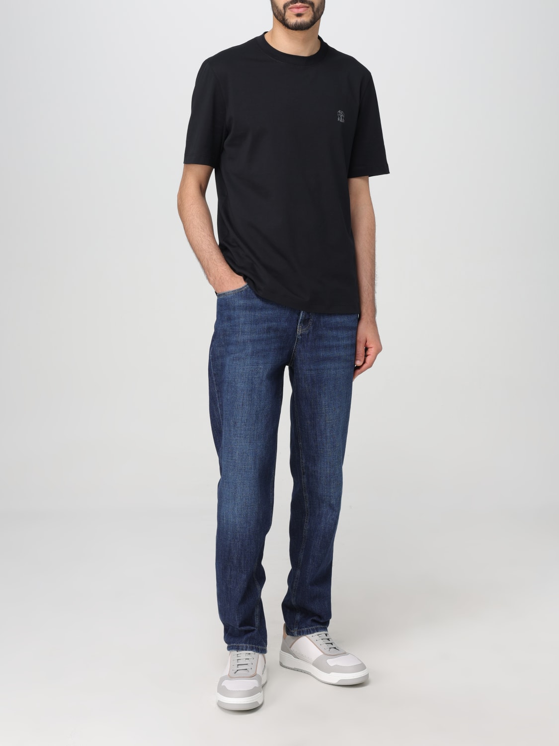 BRUNELLO CUCINELLI T-SHIRT: T-shirt men Brunello Cucinelli, Black - Img 2