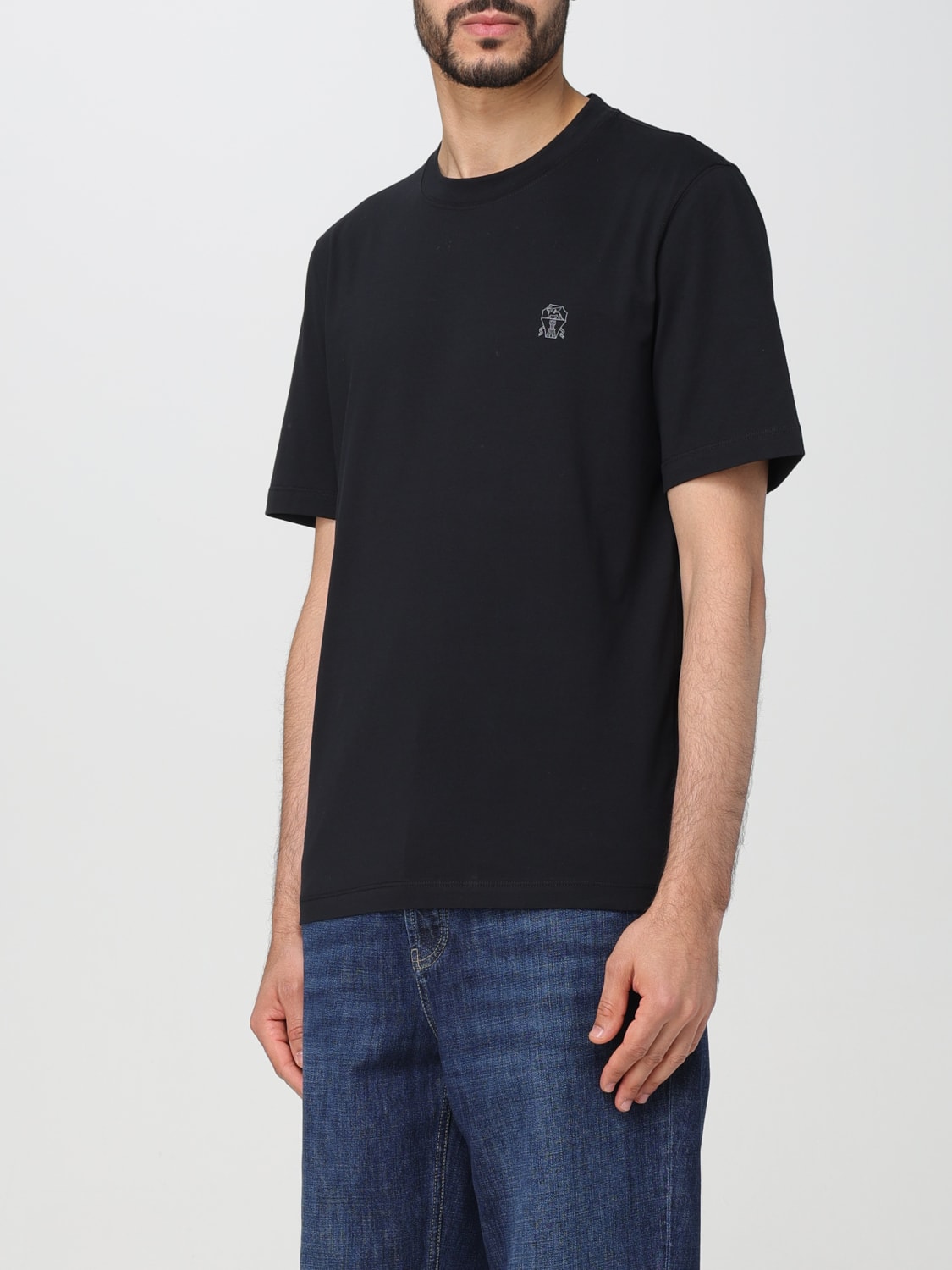 BRUNELLO CUCINELLI T-SHIRT: T-shirt men Brunello Cucinelli, Black - Img 4