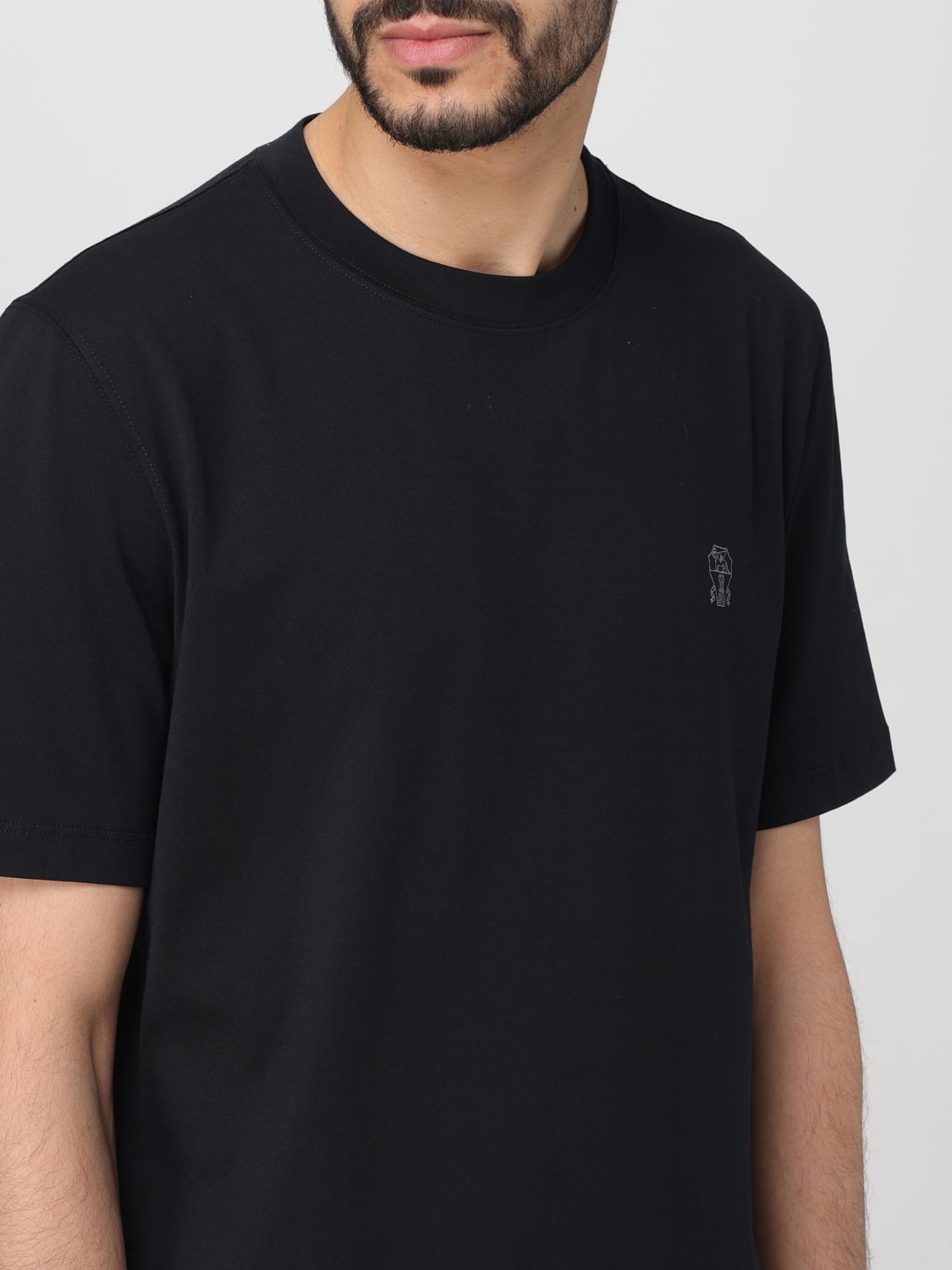 BRUNELLO CUCINELLI T-SHIRT: T-shirt men Brunello Cucinelli, Black - Img 5