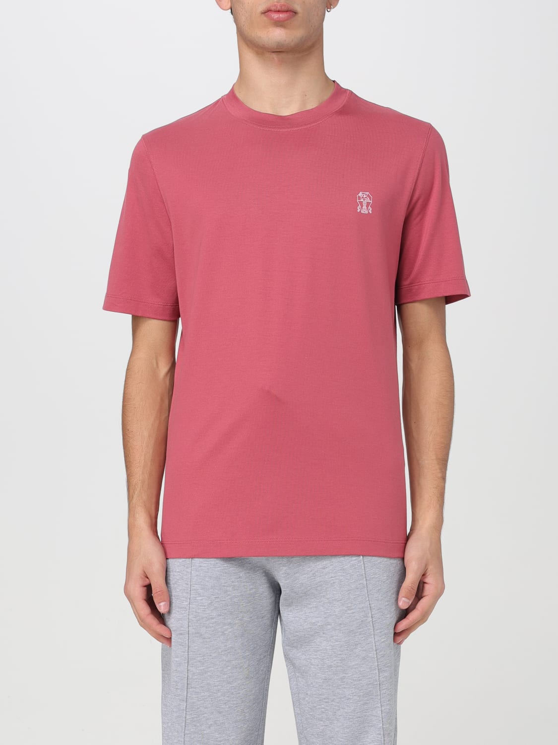 BRUNELLO CUCINELLI T-SHIRT: T-shirt men Brunello Cucinelli, Red - Img 1