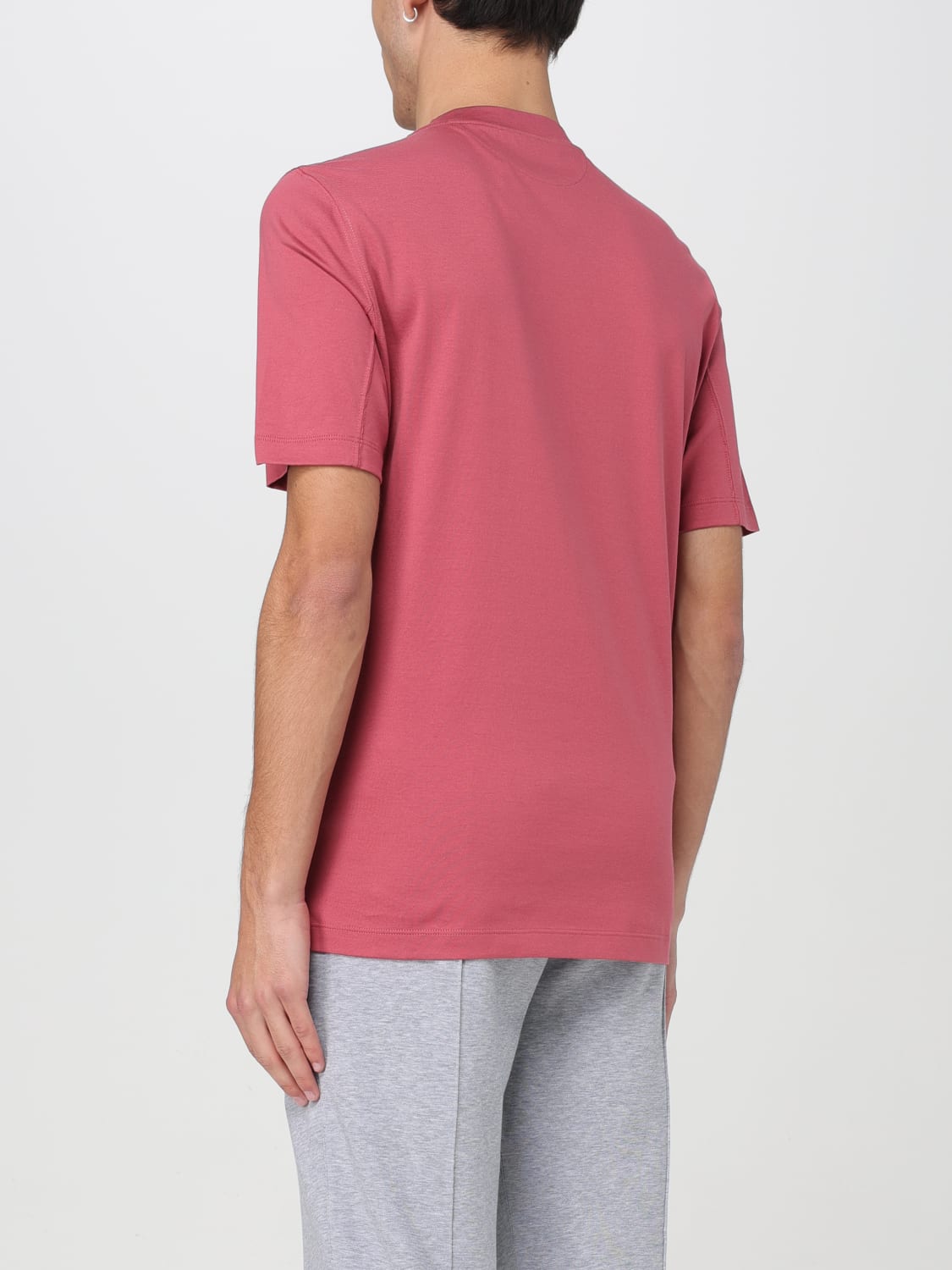 BRUNELLO CUCINELLI T-SHIRT: T-shirt men Brunello Cucinelli, Red - Img 3