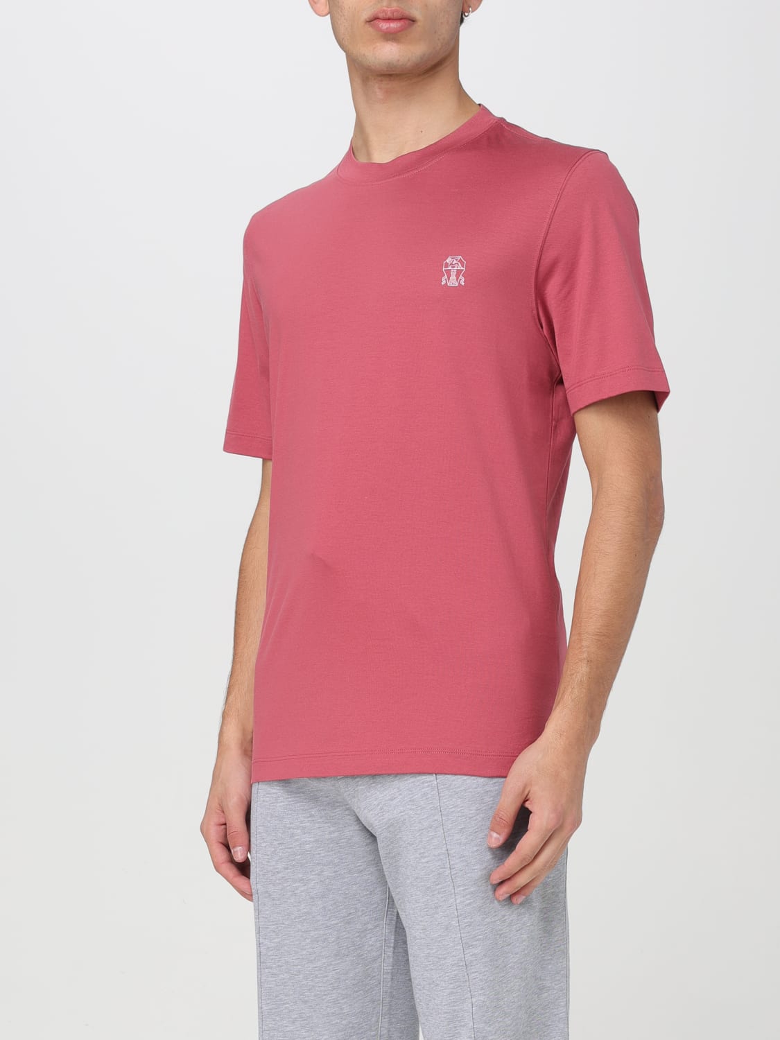 BRUNELLO CUCINELLI T-SHIRT: T-shirt men Brunello Cucinelli, Red - Img 4