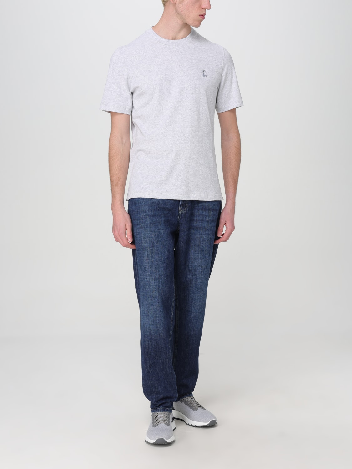 BRUNELLO CUCINELLI T-SHIRT: T-shirt men Brunello Cucinelli, Grey - Img 2
