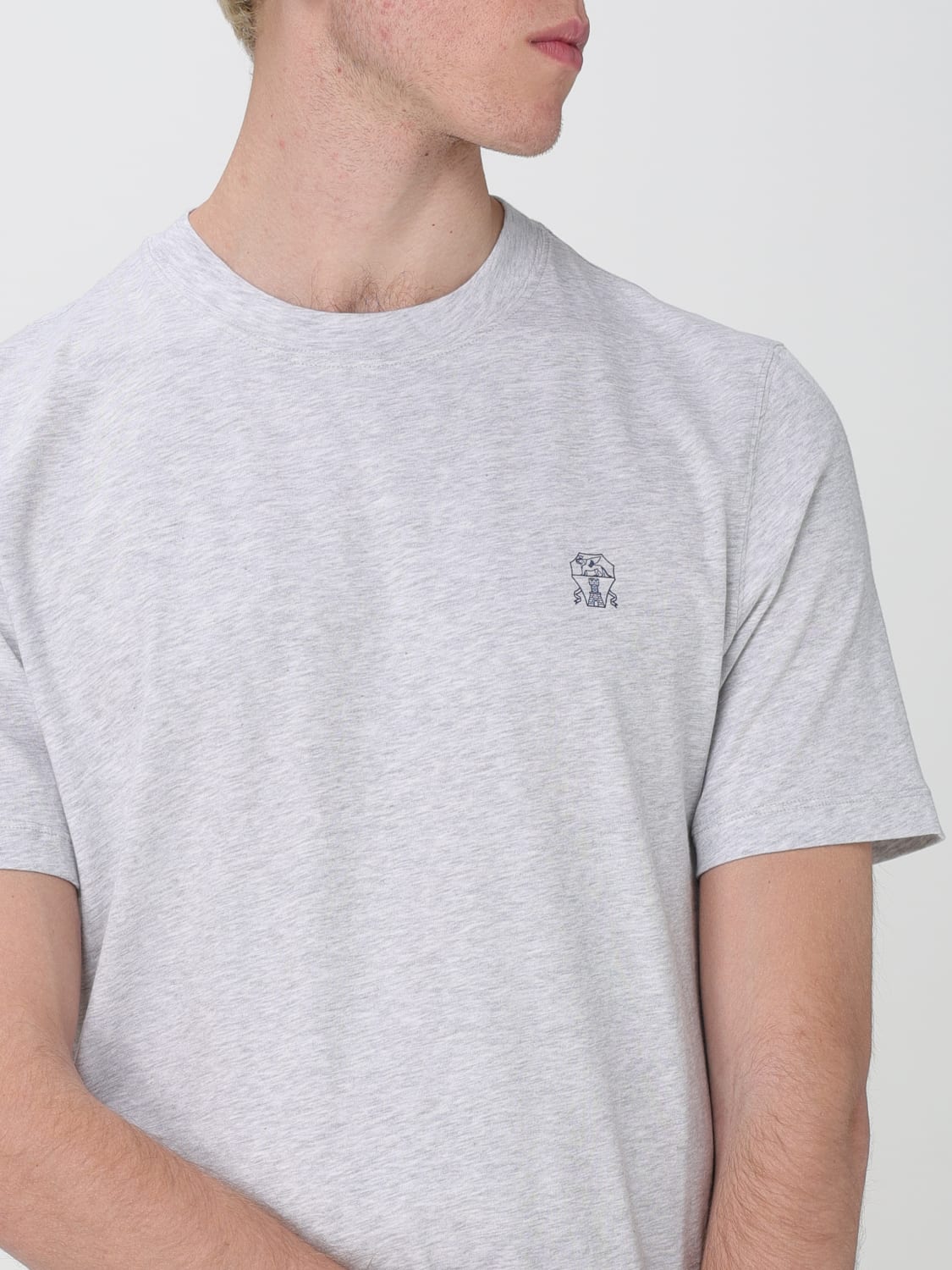 BRUNELLO CUCINELLI T-SHIRT: T-shirt men Brunello Cucinelli, Grey - Img 5