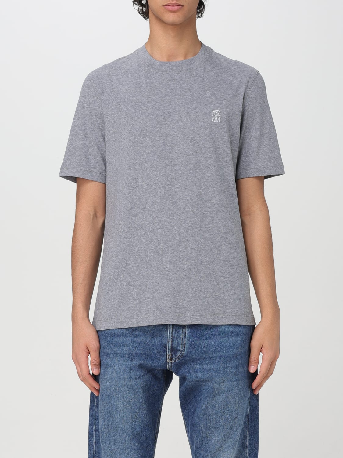BRUNELLO CUCINELLI T-SHIRT: T-shirt men Brunello Cucinelli, Charcoal - Img 1