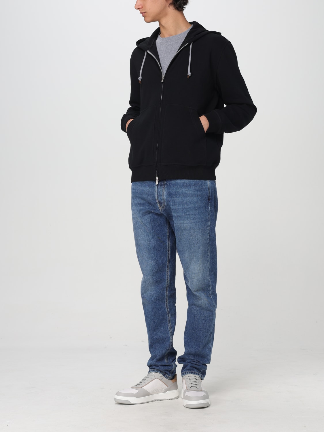 BRUNELLO CUCINELLI T-SHIRT: T-shirt men Brunello Cucinelli, Charcoal - Img 2