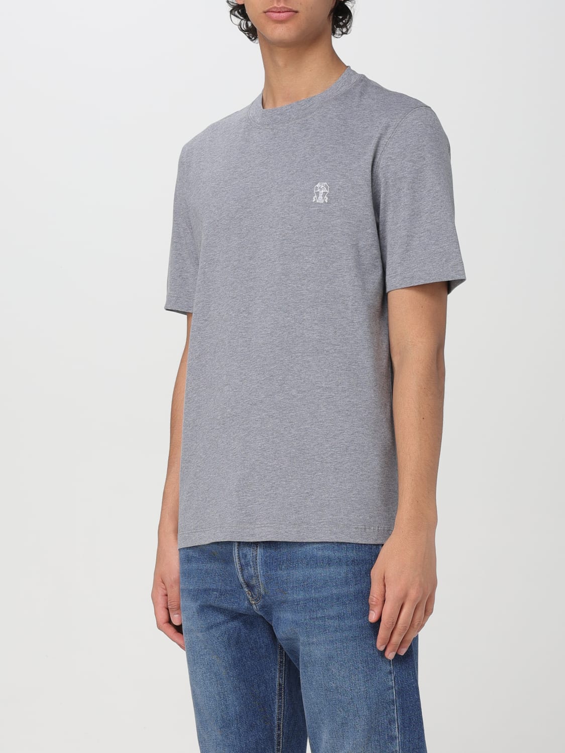 BRUNELLO CUCINELLI T-SHIRT: T-shirt men Brunello Cucinelli, Charcoal - Img 4