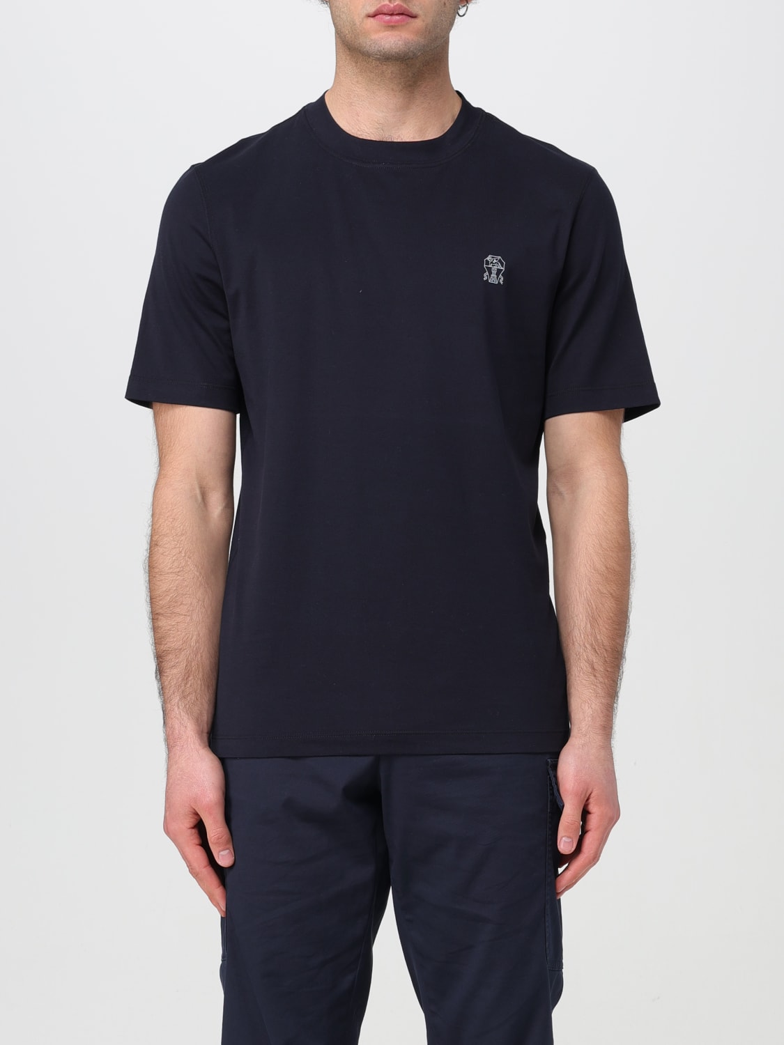 BRUNELLO CUCINELLI T-SHIRT: T-shirt men Brunello Cucinelli, Navy - Img 1