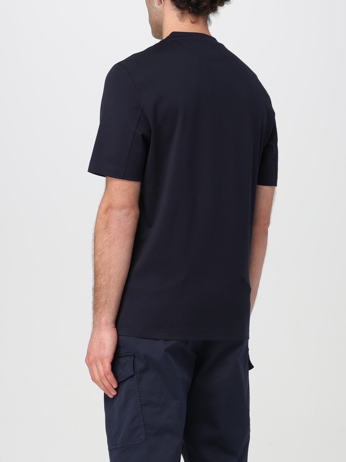BRUNELLO CUCINELLI T-SHIRT: T-shirt men Brunello Cucinelli, Navy - Img 3