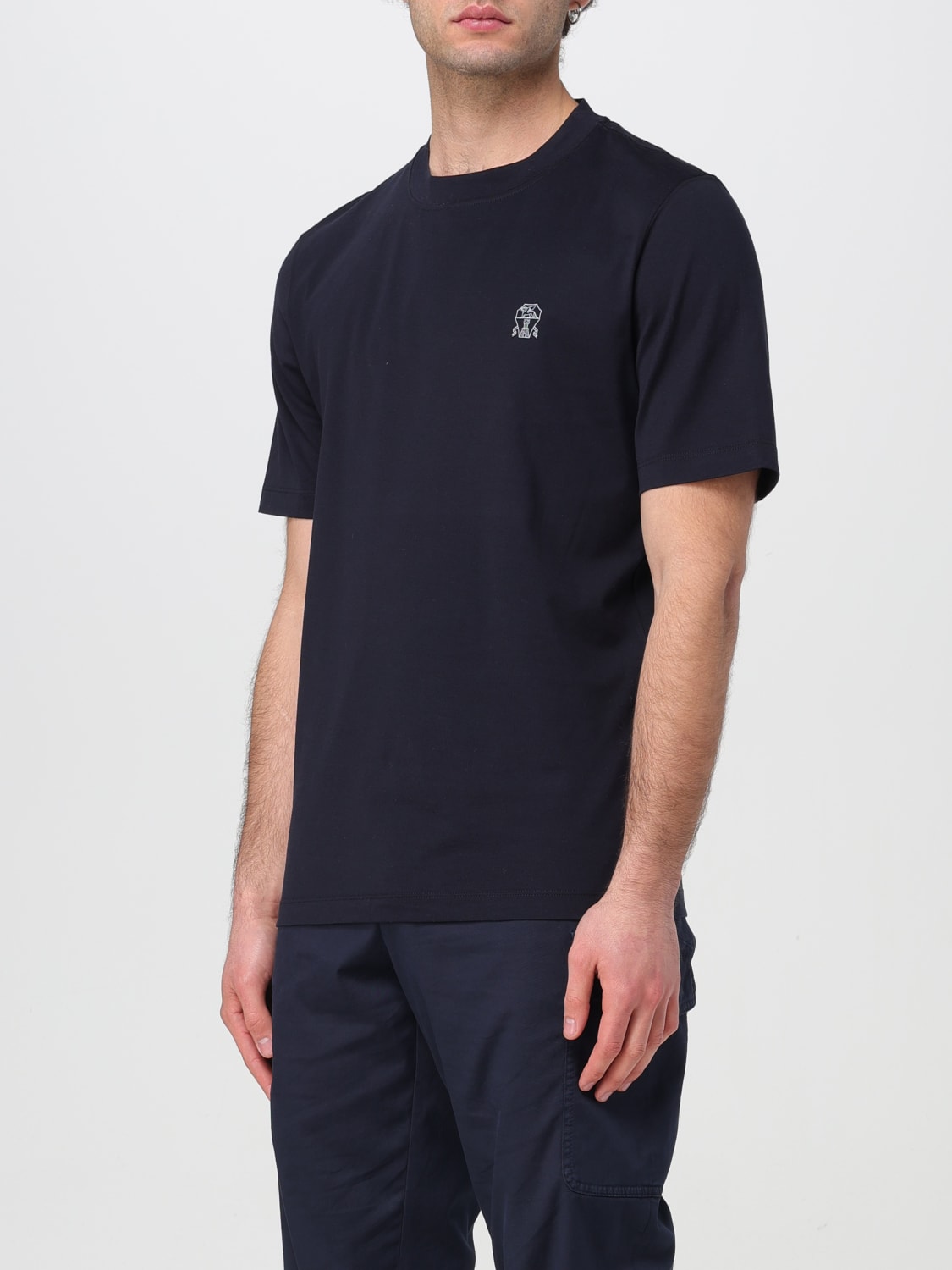 BRUNELLO CUCINELLI T-SHIRT: T-shirt men Brunello Cucinelli, Navy - Img 4