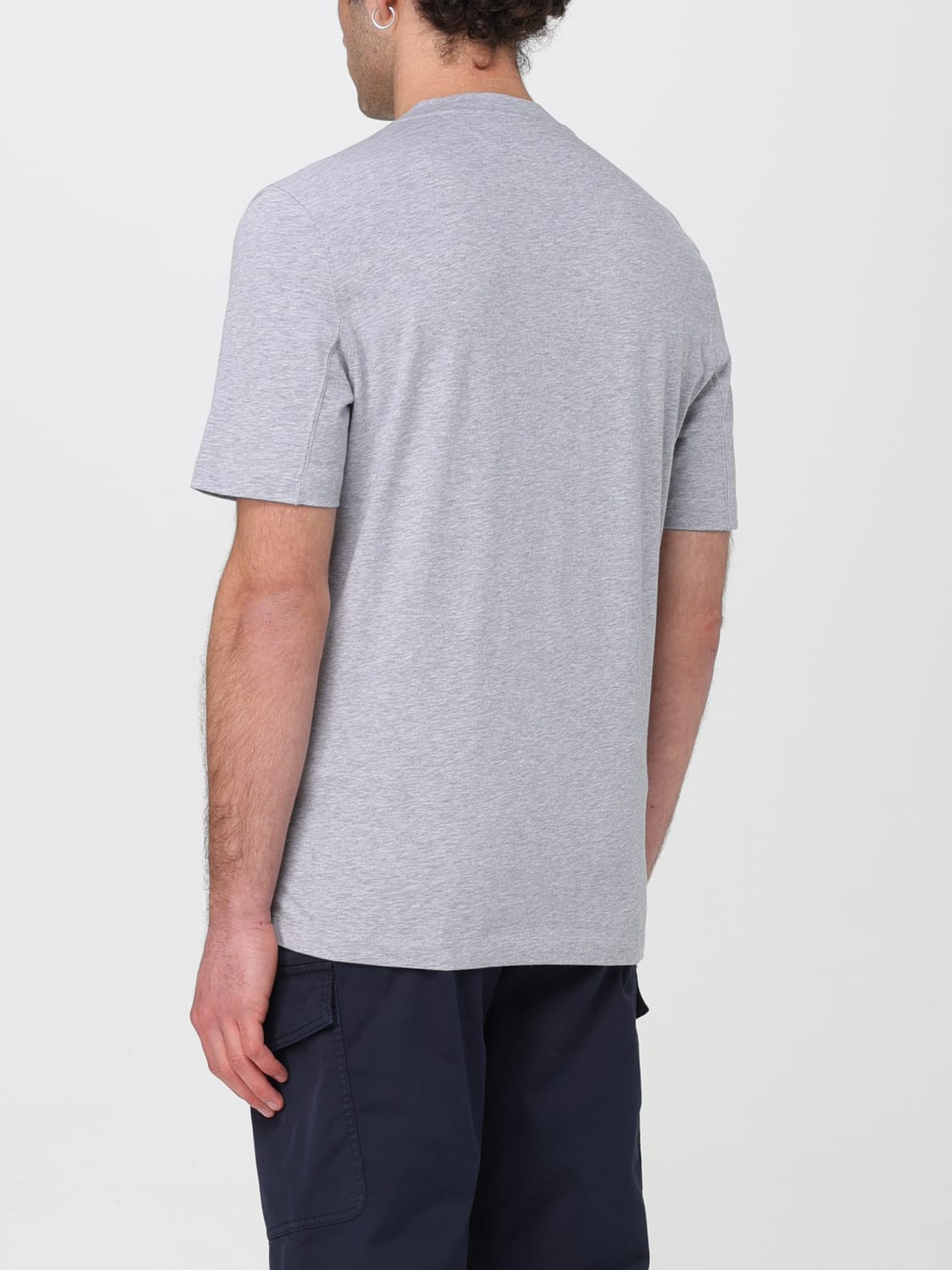 BRUNELLO CUCINELLI T-SHIRT: T-shirt men Brunello Cucinelli, Grey 1 - Img 3