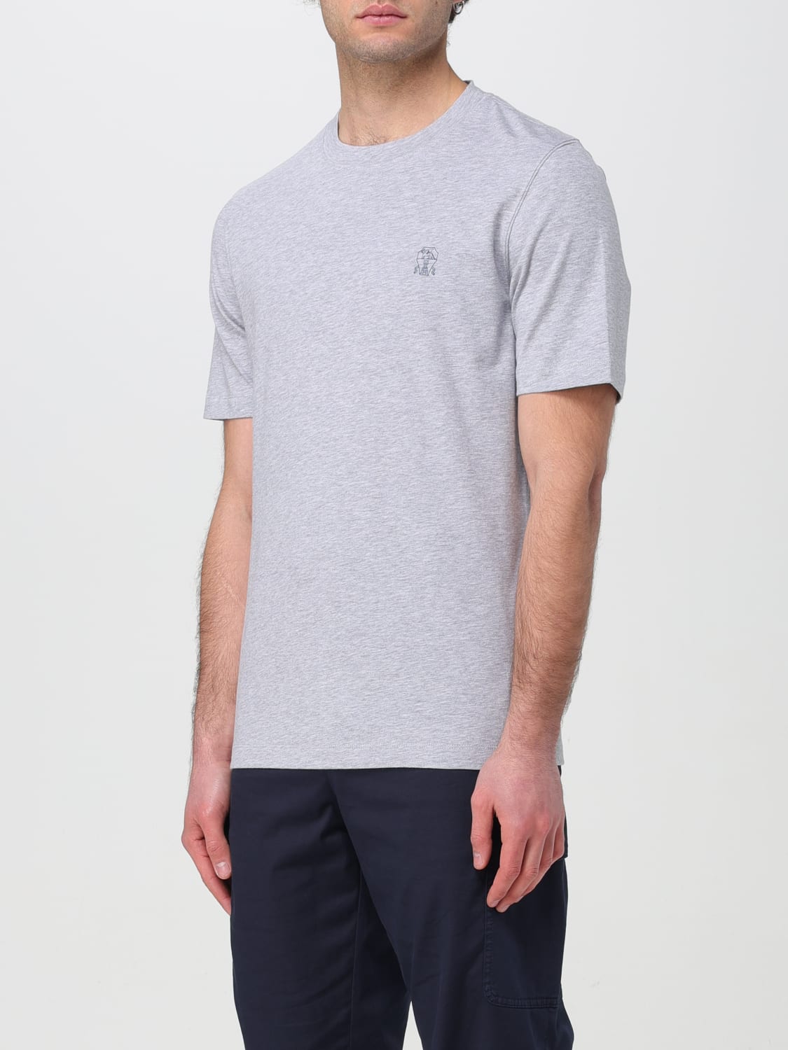 BRUNELLO CUCINELLI T-SHIRT: T-shirt men Brunello Cucinelli, Grey 1 - Img 4