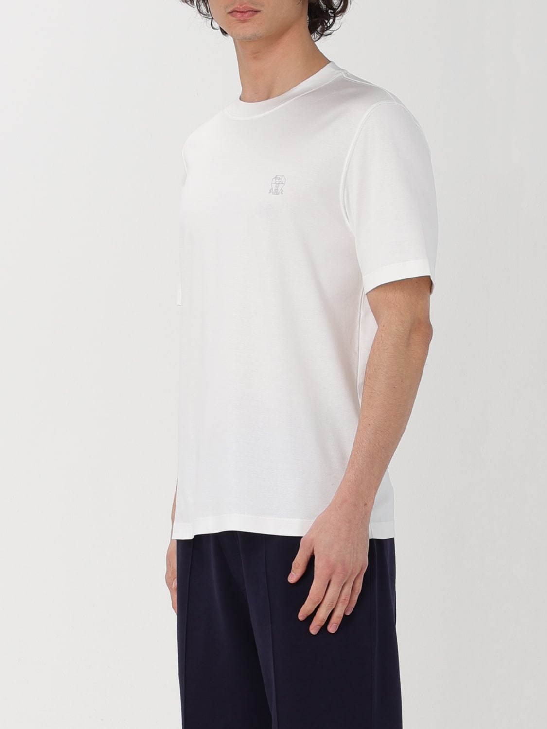 BRUNELLO CUCINELLI T-SHIRT: T-shirt men Brunello Cucinelli, White 1 - Img 4