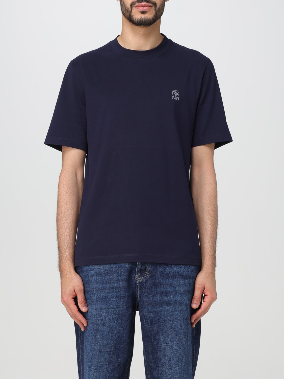 BRUNELLO CUCINELLI T-SHIRT: T-shirt men Brunello Cucinelli, Cobalt - Img 1