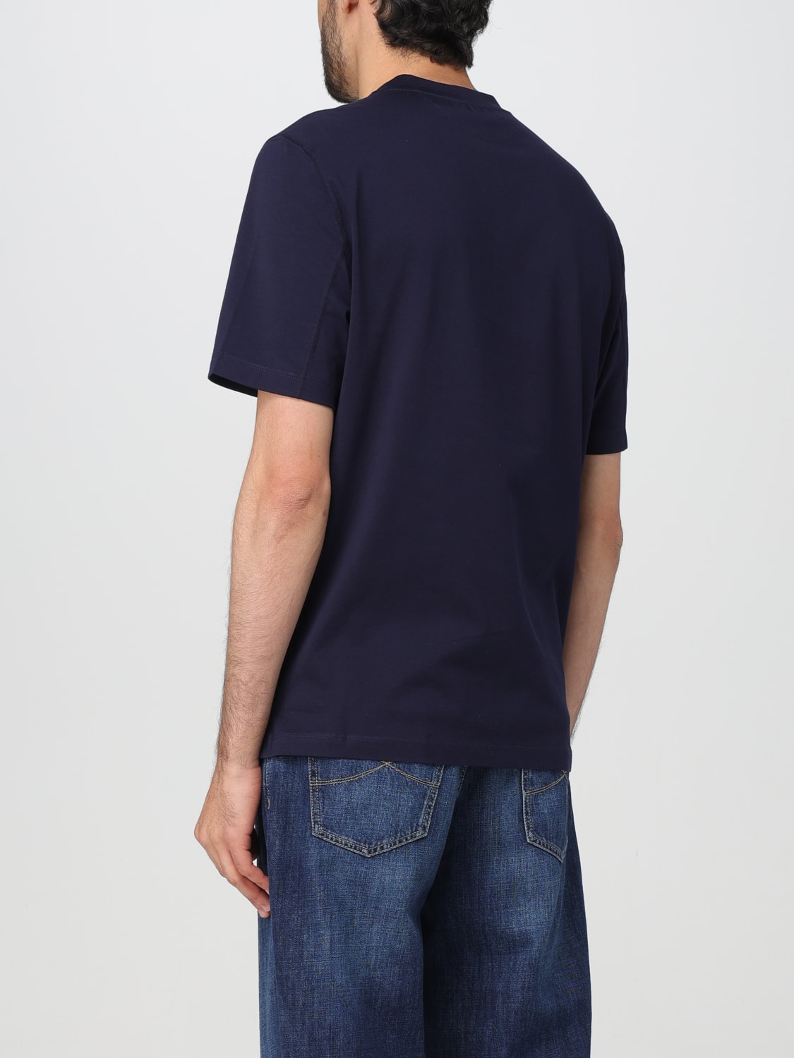 BRUNELLO CUCINELLI T-SHIRT: T-shirt men Brunello Cucinelli, Cobalt - Img 3