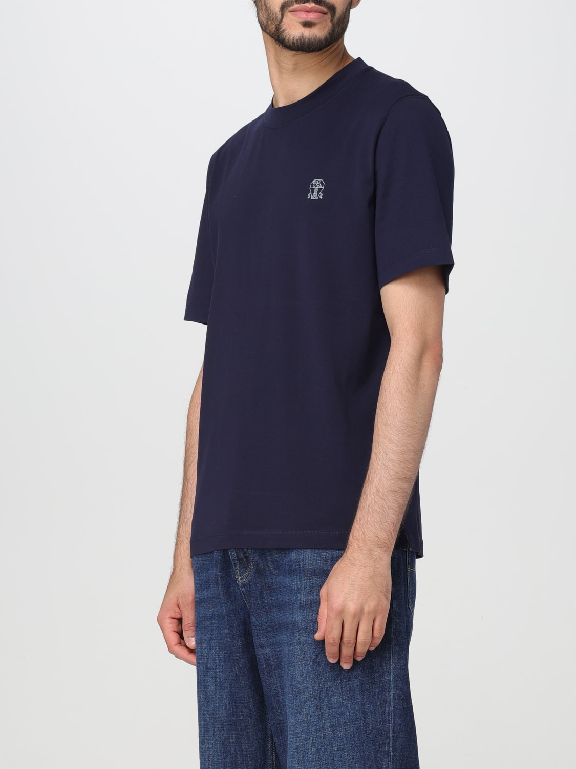 BRUNELLO CUCINELLI T-SHIRT: T-shirt men Brunello Cucinelli, Cobalt - Img 4