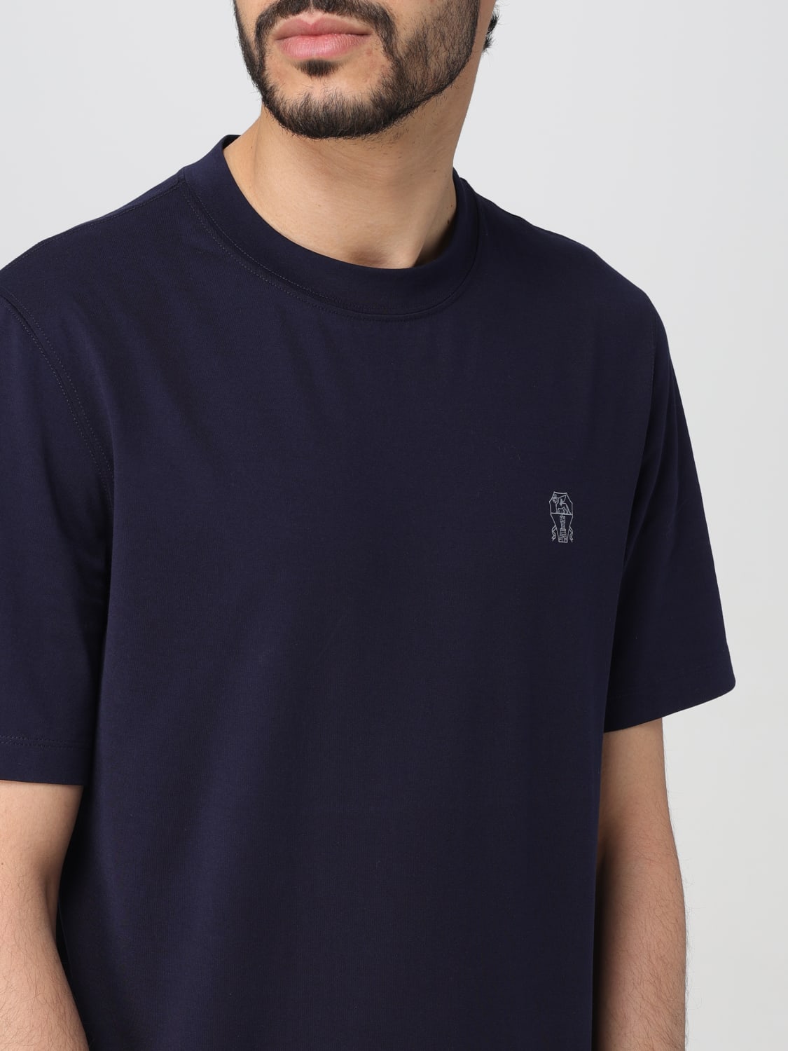 BRUNELLO CUCINELLI T-SHIRT: T-shirt men Brunello Cucinelli, Cobalt - Img 5