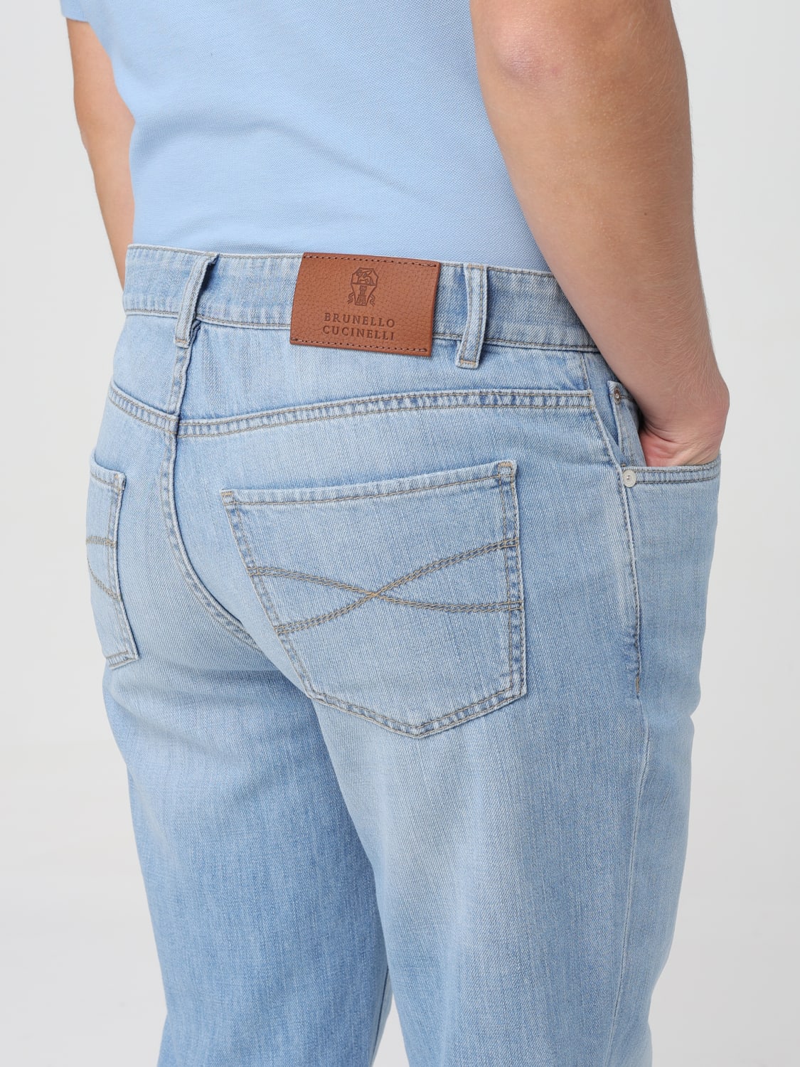 BRUNELLO CUCINELLI JEANS: Jeans men Brunello Cucinelli, Blue - Img 5