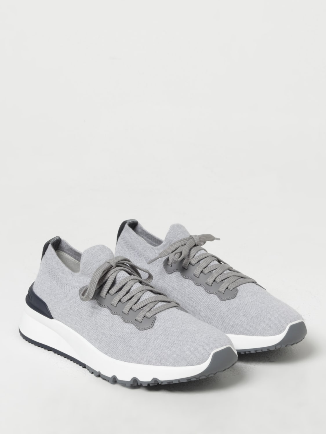 BRUNELLO CUCINELLI: Sneakers men - Silver | Brunello