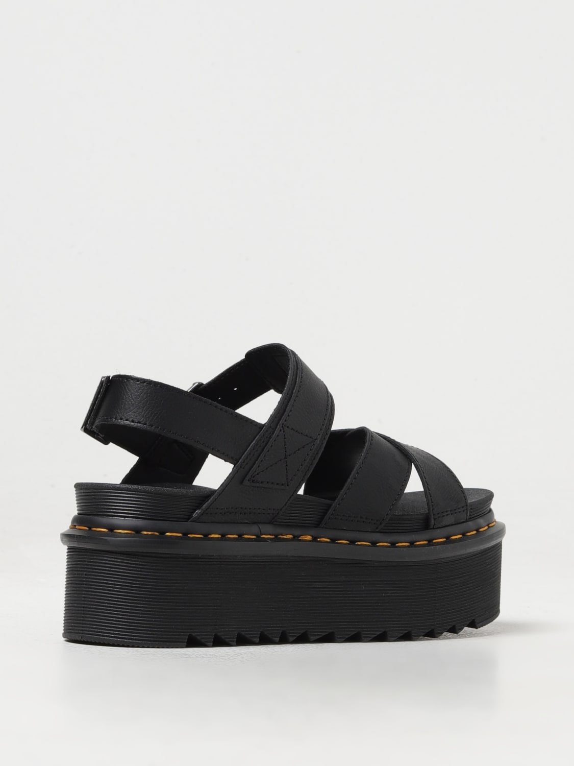 DR. MARTENS FLACHE SANDALEN: Schuhe damen Dr. Martens, Schwarz - Img 3