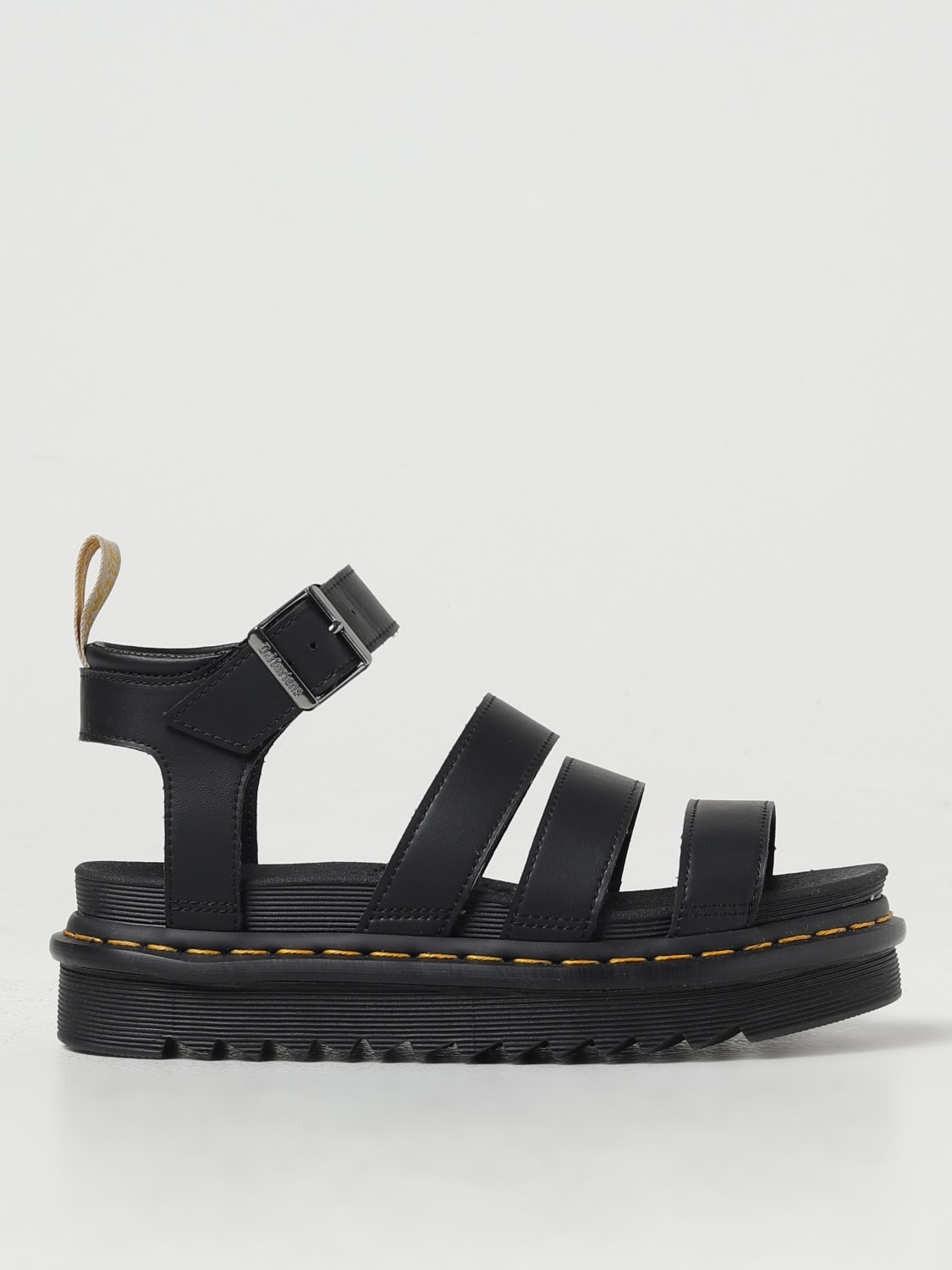 DR. MARTENS FLAT SANDALS: Shoes woman Dr. Martens, Black - Img 1