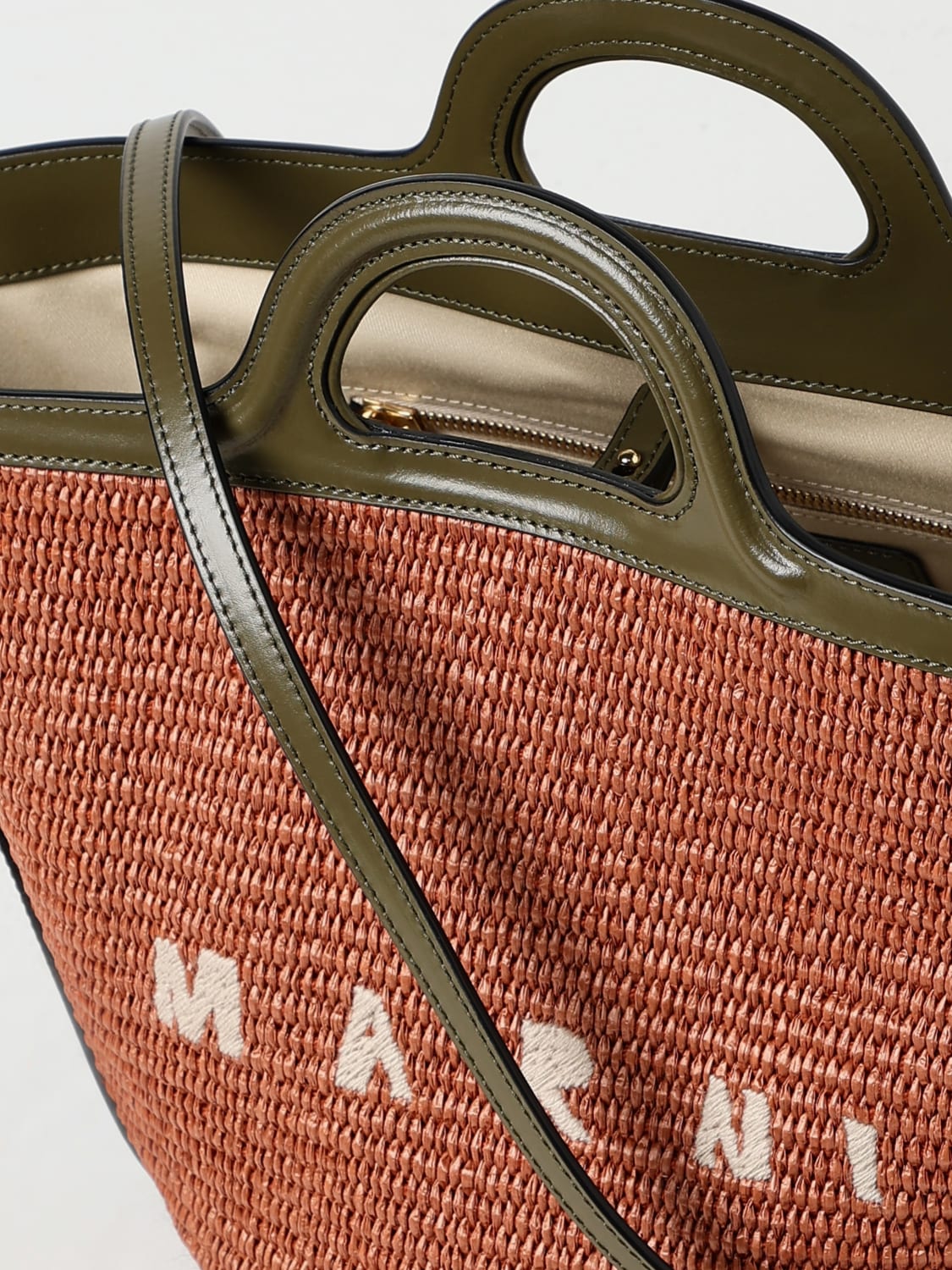 MARNI HANDBAG: Shoulder bag woman Marni, Brick Red - Img 4