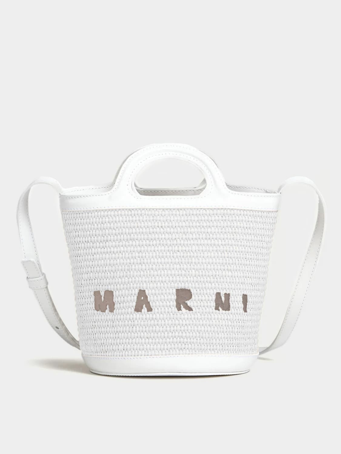 MARNI MINI BAG: Shoulder bag woman Marni, White - Img 1