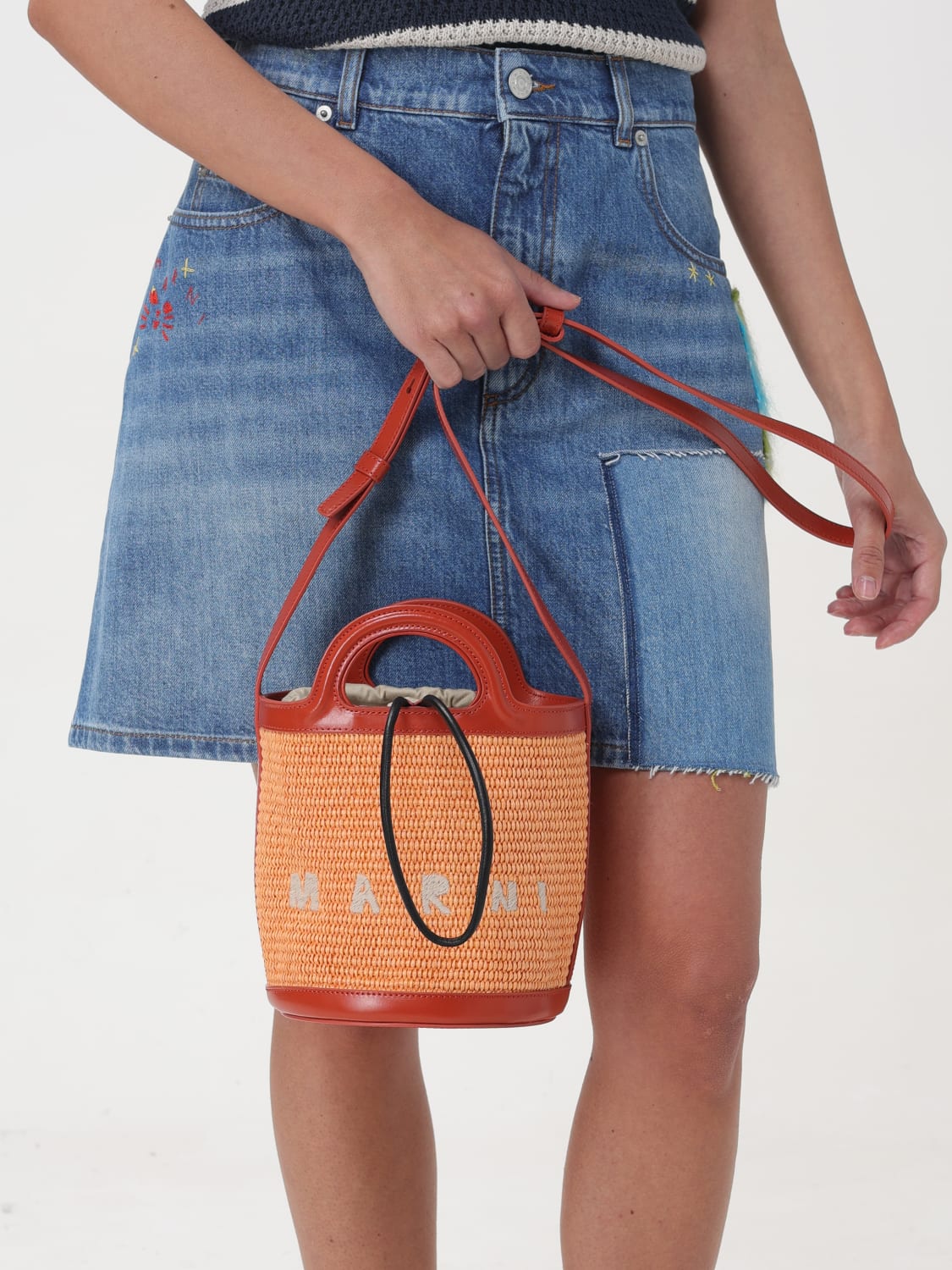 MARNI MINI BOLSO: Bolso de hombro mujer Marni, Naranja - Img 2