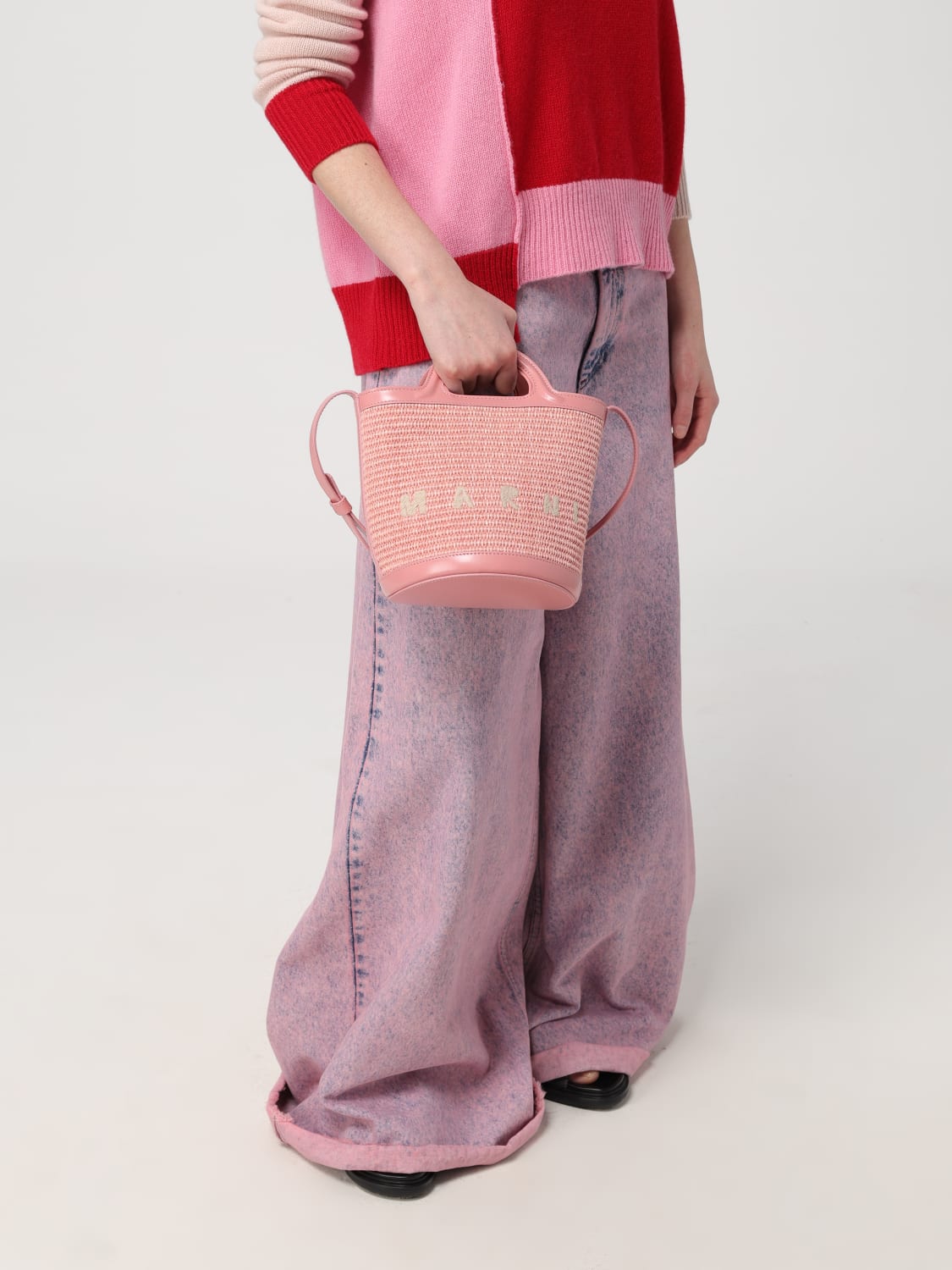 MARNI: Shoulder bag woman - Pink | Marni mini bag