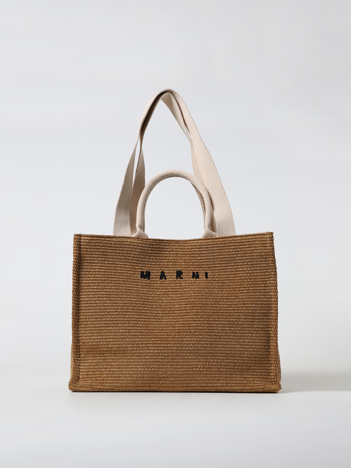 MARNI: Shoulder bag woman - Natural | Marni tote bags