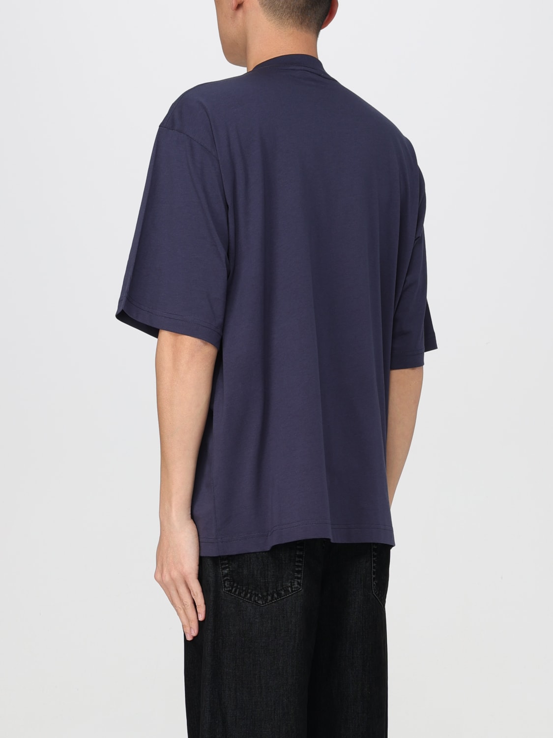 【MARNI】 3 Pack Short Sleeve T-Shirt Multicolor HUMU0223X2U Dark blue organic cotton T-shirt with Mini logo Marni | Marni