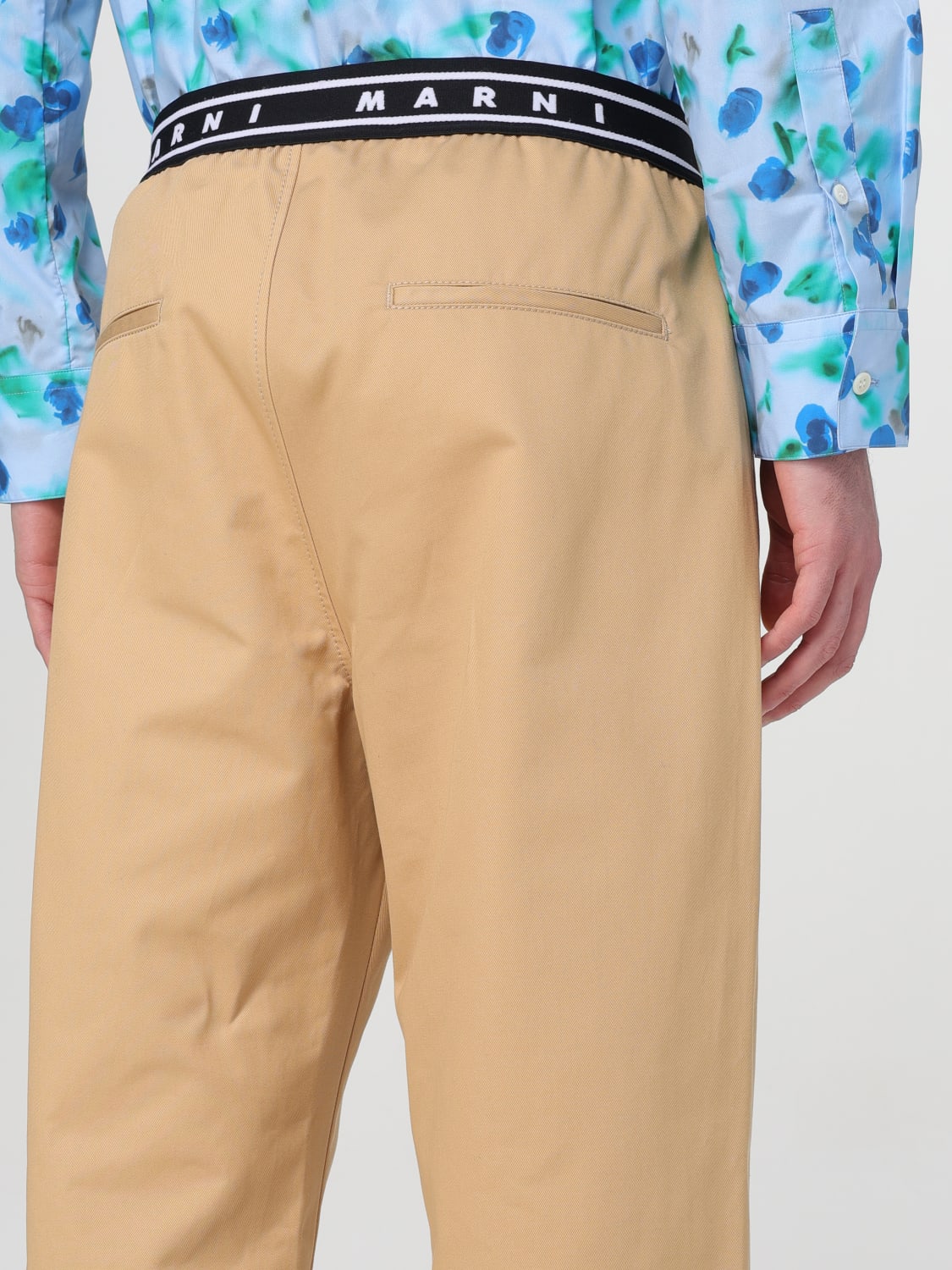 MARNI PANTS: Pants men Marni, Cream - Img 5