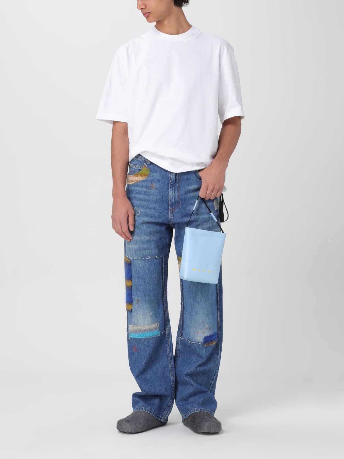 MARNI SHOULDER BAG: Bags men Marni, Blue - Img 2