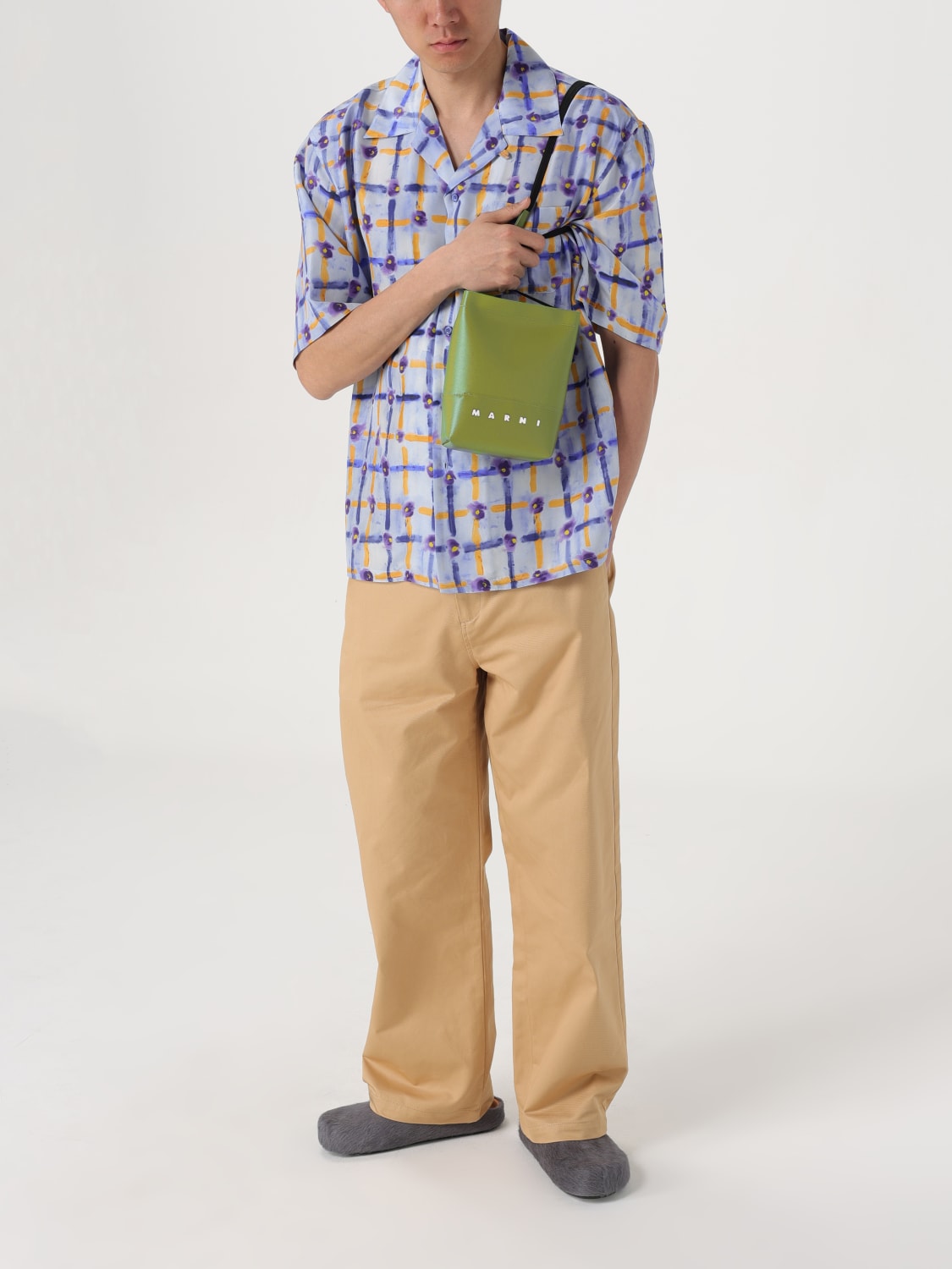 MARNI SHOULDER BAG: Bags men Marni, Olive - Img 2