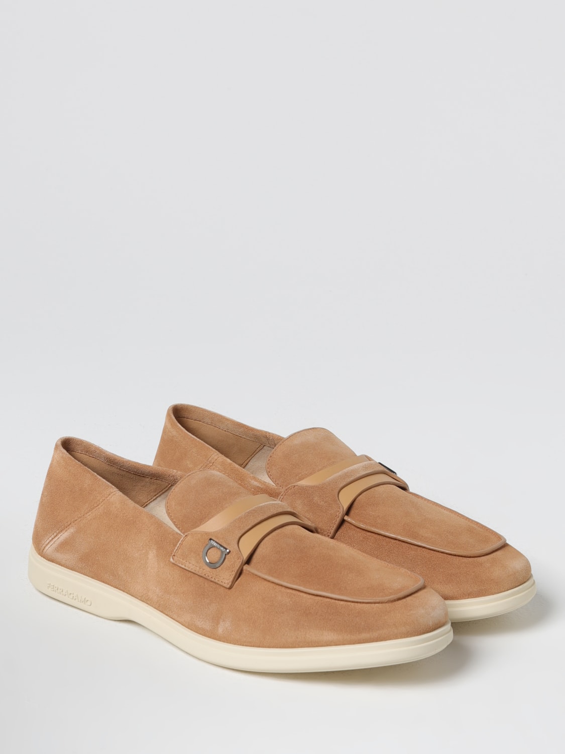 FERRAGAMO LOAFERS: Shoes men Ferragamo, Beige - Img 2