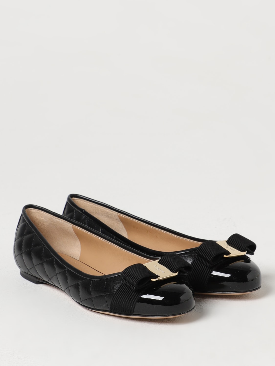 FERRAGAMO: Shoes woman - Black | Ferragamo ballet flats 01M831 672100 ...