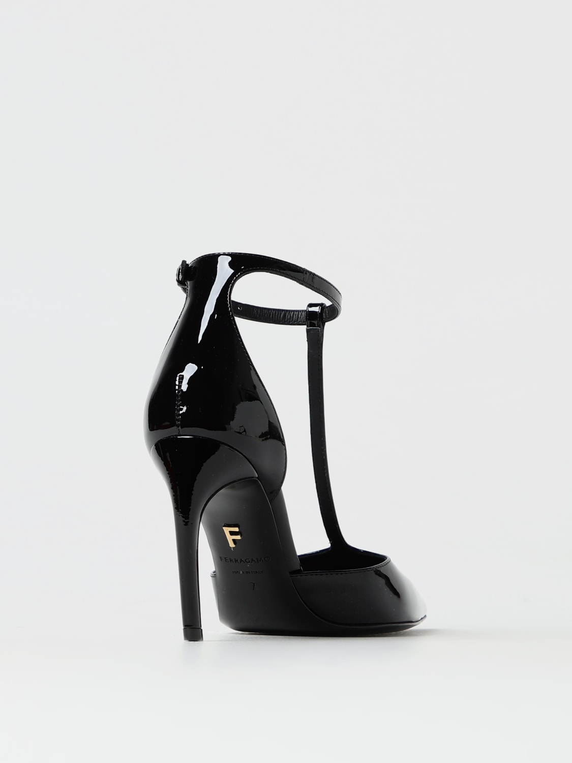 FERRAGAMO HEELED SANDALS: Shoes woman Ferragamo, Black - Img 3