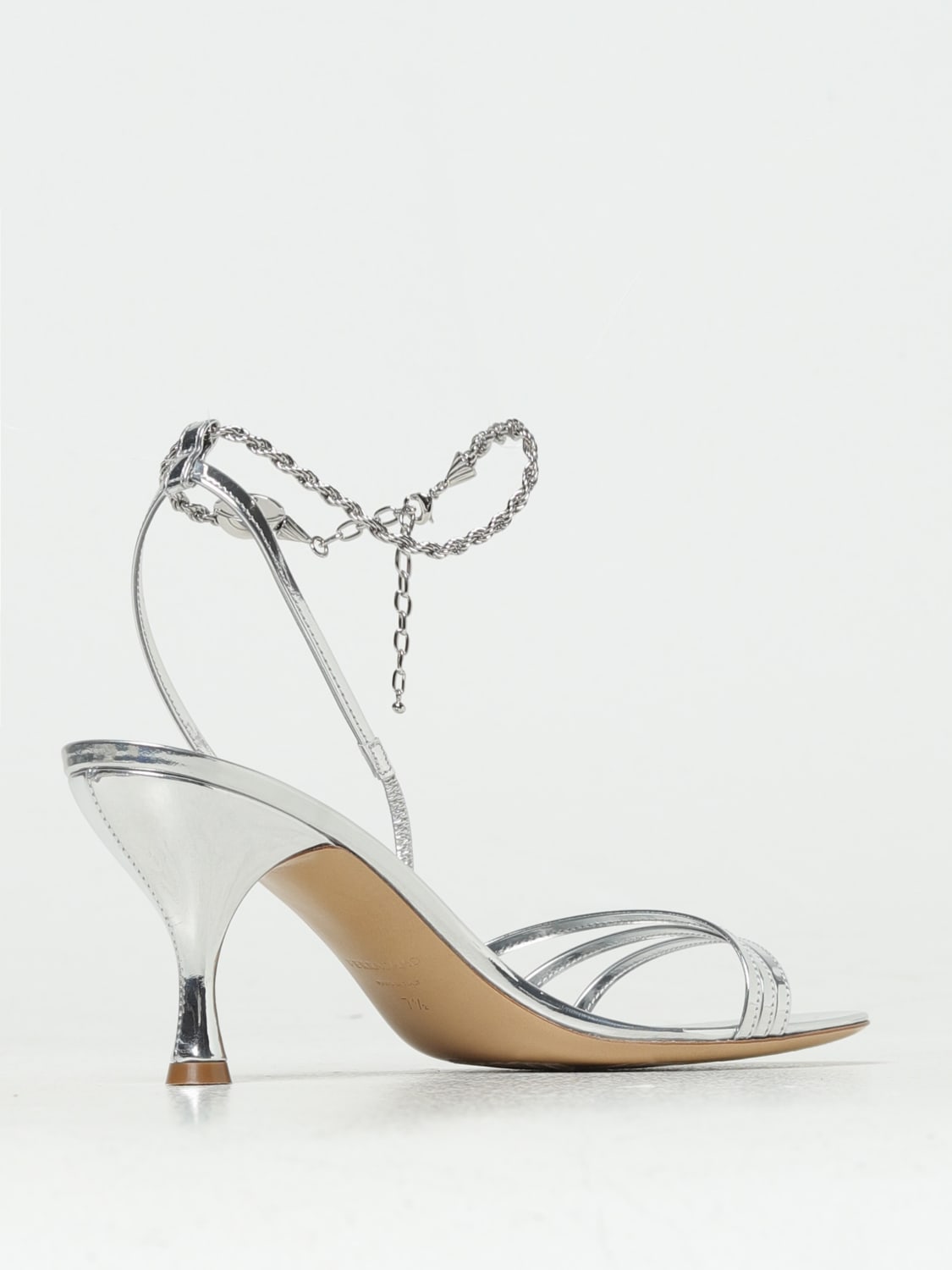 FERRAGAMO HEELED SANDALS: Shoes woman Ferragamo, Silver - Img 3